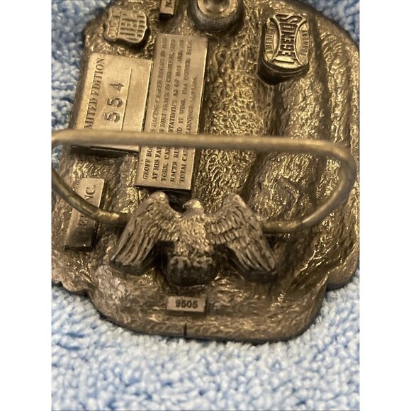 VINTAGE NASCAR GEOFF‎ BODINE #554 LIMITED EDITION BELT BUCKLE AMERICAN LEGENDS - Picture 5 of 9